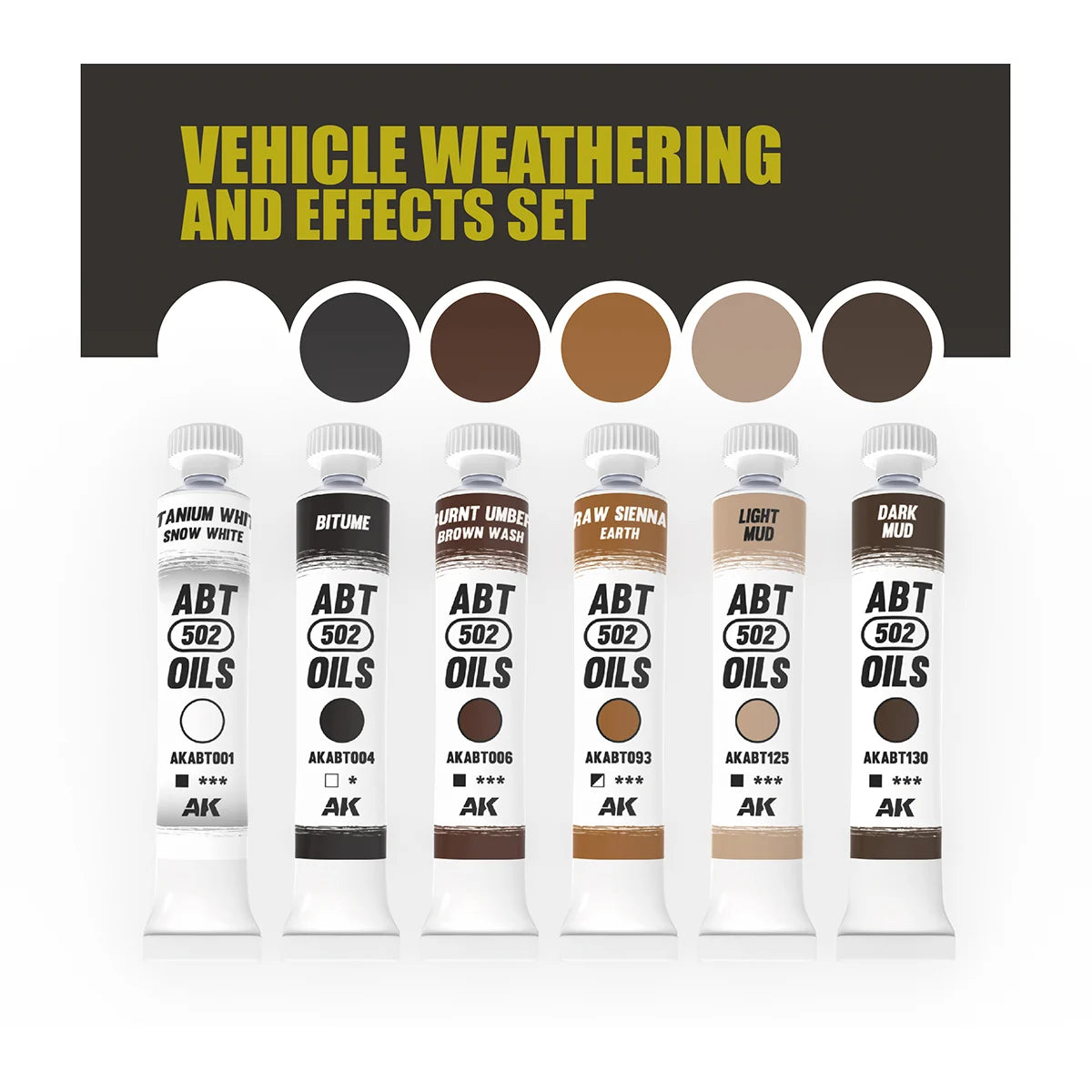 Oil Paint Set ABT302-Vehicle Weather and Effects Set