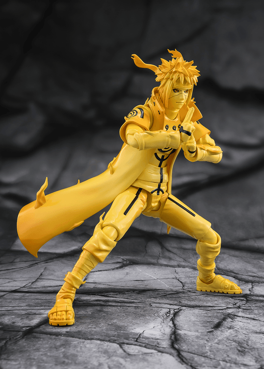 TAMASHII NATIONS S.H.Figuarts Minato Namikaze (Kurama Link Mode) -Bond of Light That Shatters Darkness- Naruto Shippuden Action Figure
