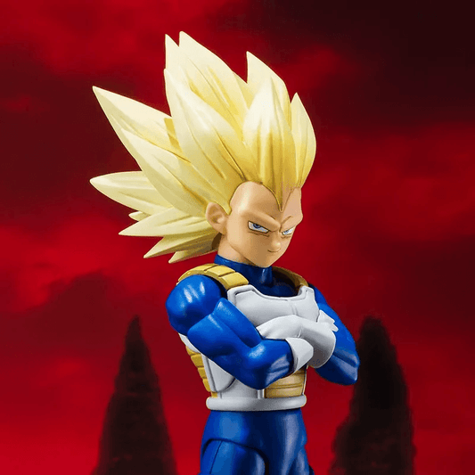 TAMASHII NATIONS S.H.Figuarts Super Saiyan 3 Vegeta -DAIMA- (Premium Bandai Exclusive) Dragon Ball DAIMA Action Figure