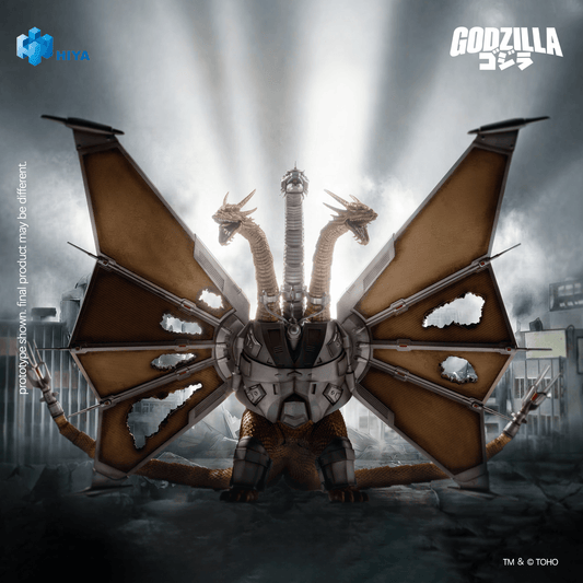 HIYA Toys Exquisite Basic 13-Inch Mecha King Ghidorah Battle Damaged Action Figure – Godzilla vs. King Ghidorah (1991)