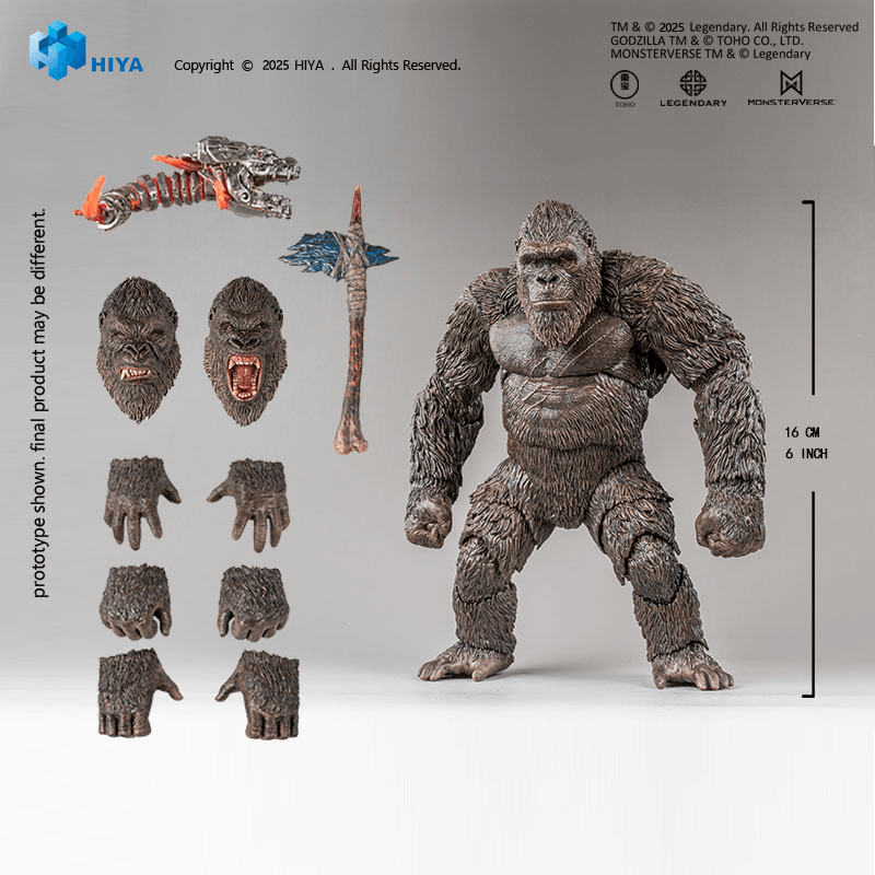 HIYA Toys Exquisite Basic Kong 2.0 6-Inch Action Figure – Godzilla vs. Kong (2021)