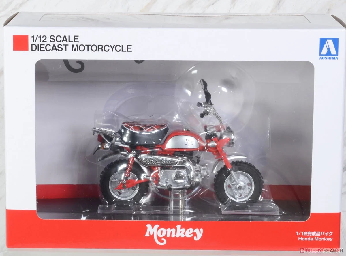 Aoshima 1/12 Diecast Motorcycle Honda Monkey Limited Monza Red