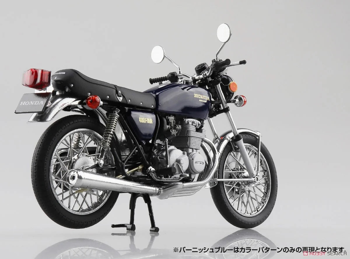 Aoshima Diacast Honda CB400FOUR Burnish Blue