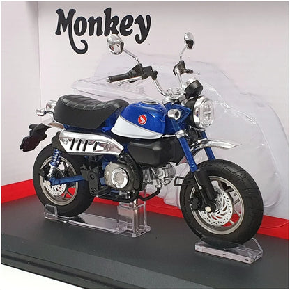 Aoshima 1/12 Diecast Motorcycle Honda Monkey Limited Imperial Blue