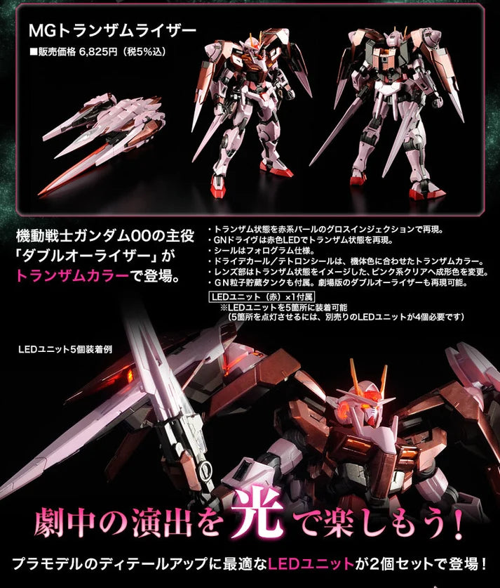 P-Bandai MG 1/100 GN-0000+GNR-010 Trans-Am Raiser (Mobile Suit Gundam 00)