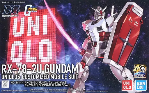 HG 1/144 RX-78-2U Gundam (Uniqlo Ver.) Model Kit – Gunpla 40th Anniversary UT Campaign Exclusive