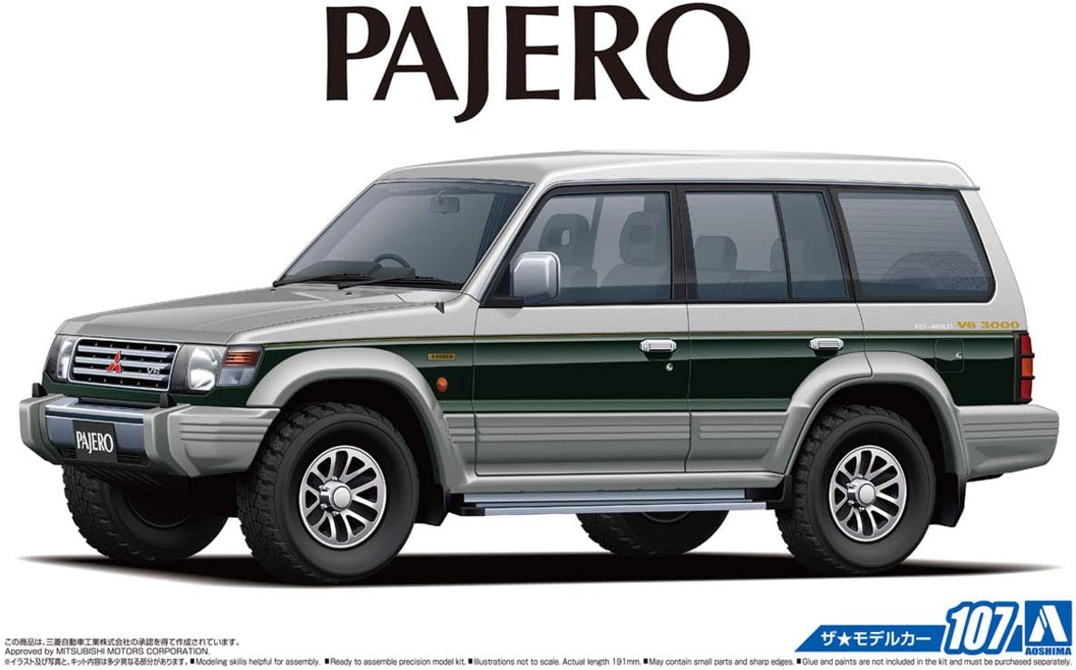 Aoshima #107 Mitsubishi V43W Pajero Super Exceed '91