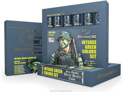 Oil Paint ABT1166-Intense Green Colors Set