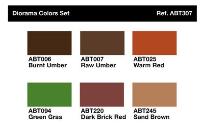 Oil Paint Set ABT307-Dioramas Colors Set