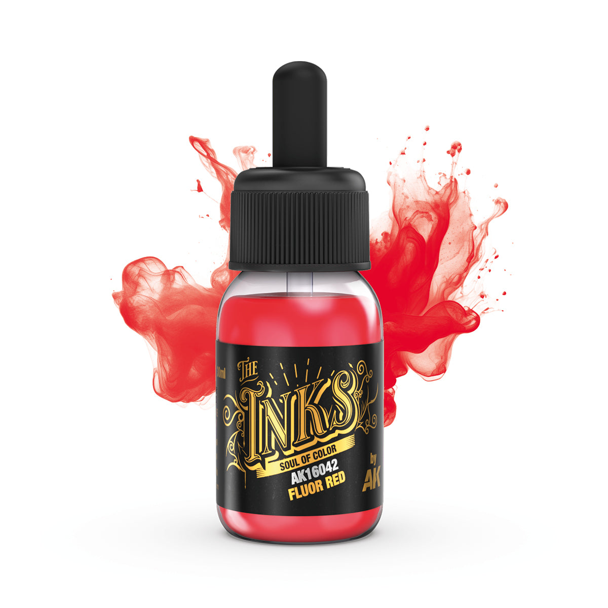 AK Fluor Red Acylic Paint