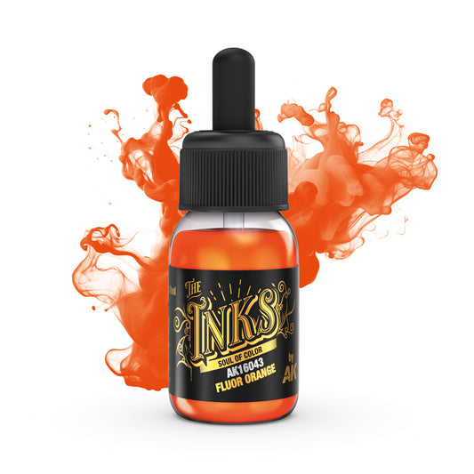 AK Fluor Orange Acylic Paint