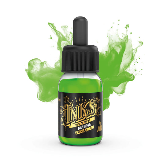 AK Fluor Green Acylic Paint