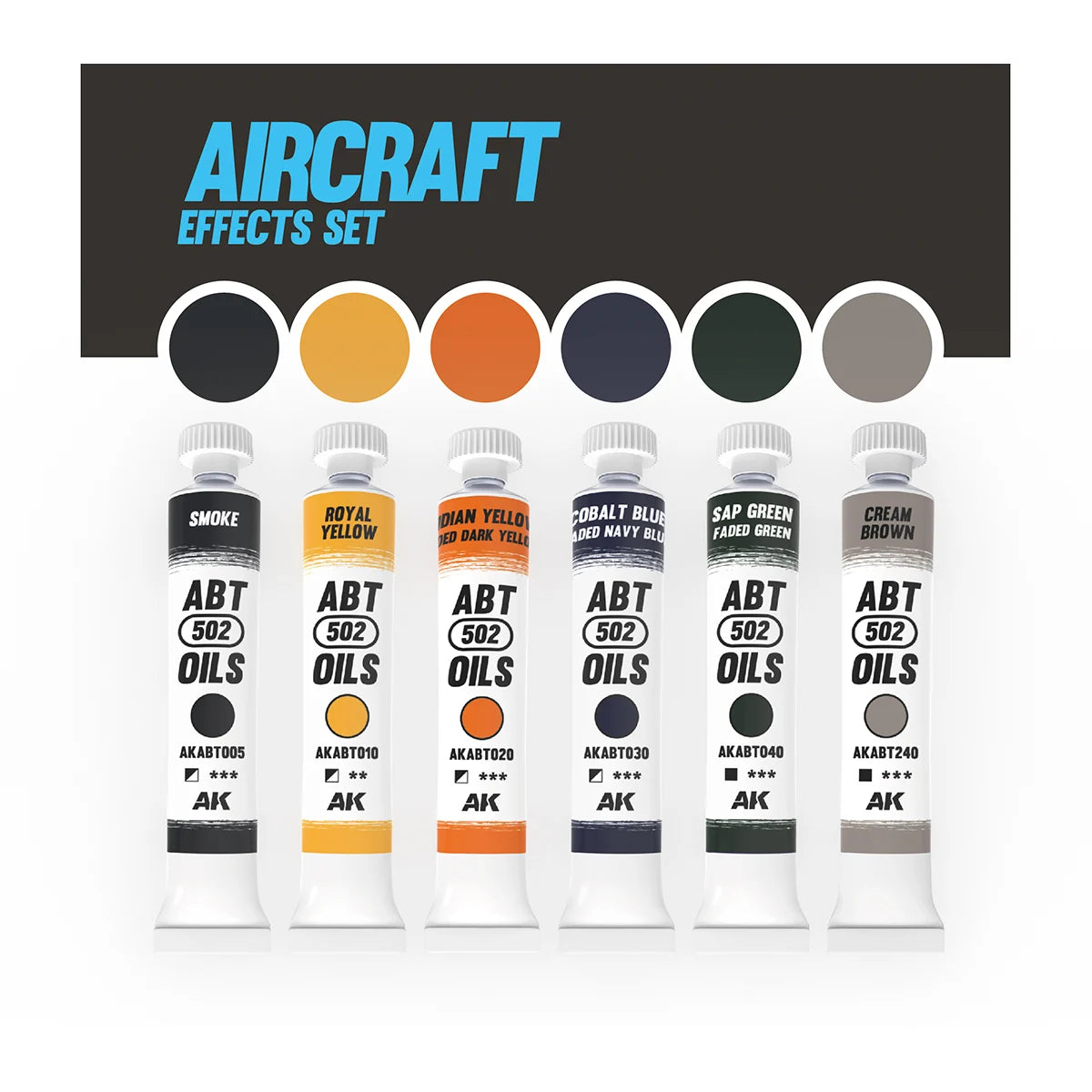 Oil Paint Set ABT305-Aircraft Effects Set
