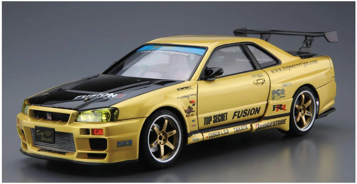 Aoshima #15 TOPSECRET BNR34 Skyline GT-R '99