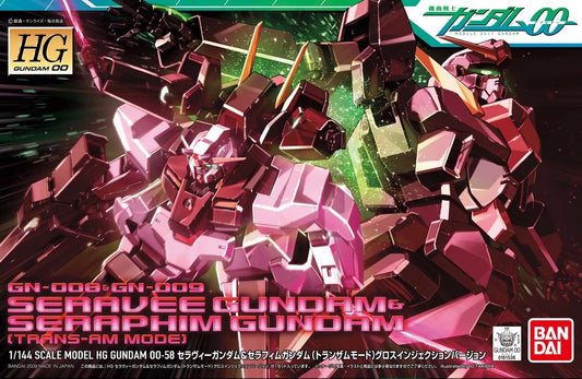 HG00 #58 GN-008 Seravee Gundam + GN-009 Seraphim Gundam (Trans-Am Mode)