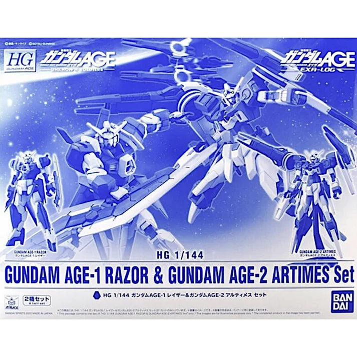 HG 1/144 Gundam AGE-1 Razor & Gundam AGE-2 Artemis Set