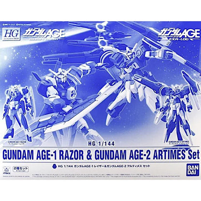 HG 1/144 Gundam AGE-1 Razor & Gundam AGE-2 Artemis Set