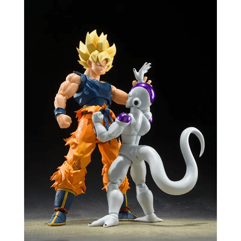 AMASHII NATIONS S.H.Figuarts Super Saiyan Son Goku (Fighter of Rage) Premium Bandai Exclusive Dragon Ball Z Action Figure