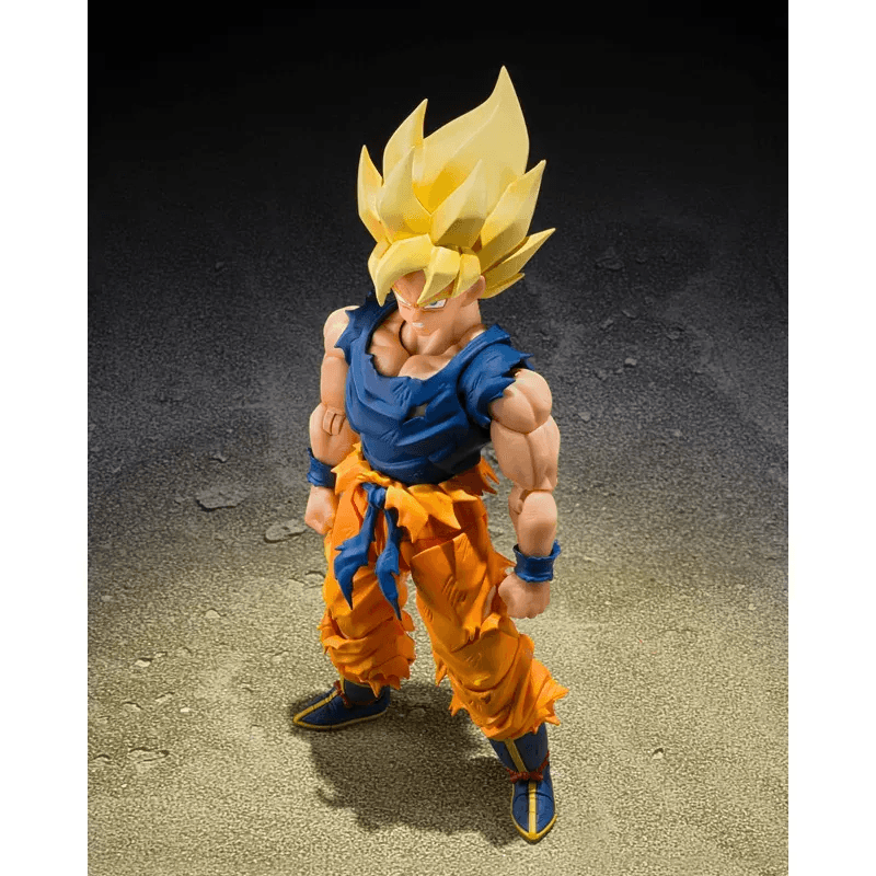 AMASHII NATIONS S.H.Figuarts Super Saiyan Son Goku (Fighter of Rage) Premium Bandai Exclusive Dragon Ball Z Action Figure