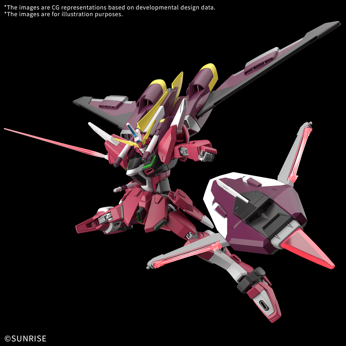 HG 1/144 Infinite Justice Gundam & Booster Unit Model Kit – Gundam SEED FREEDOM ZERO