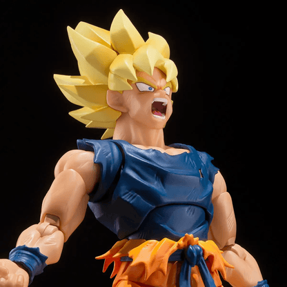 AMASHII NATIONS S.H.Figuarts Super Saiyan Son Goku (Fighter of Rage) Premium Bandai Exclusive Dragon Ball Z Action Figure