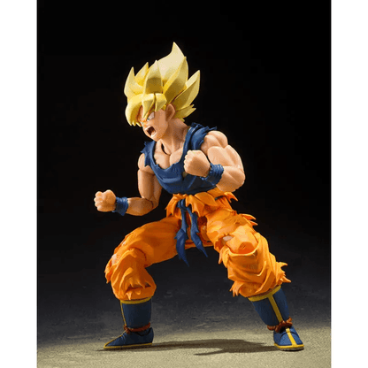 AMASHII NATIONS S.H.Figuarts Super Saiyan Son Goku (Fighter of Rage) Premium Bandai Exclusive Dragon Ball Z Action Figure