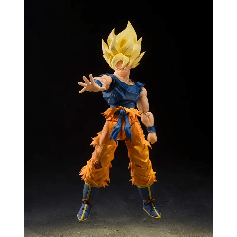 AMASHII NATIONS S.H.Figuarts Super Saiyan Son Goku (Fighter of Rage) Premium Bandai Exclusive Dragon Ball Z Action Figure