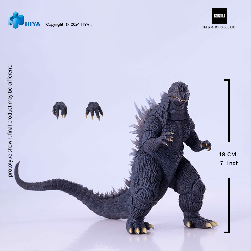 HIYA Toys Exquisite Basic Godzilla 7-Inch Action Figure – Godzilla Against Mechagodzilla (2002)