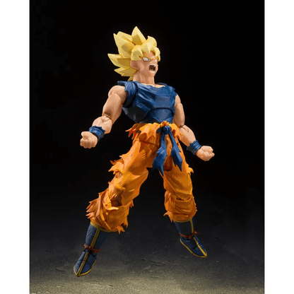 AMASHII NATIONS S.H.Figuarts Super Saiyan Son Goku (Fighter of Rage) Premium Bandai Exclusive Dragon Ball Z Action Figure