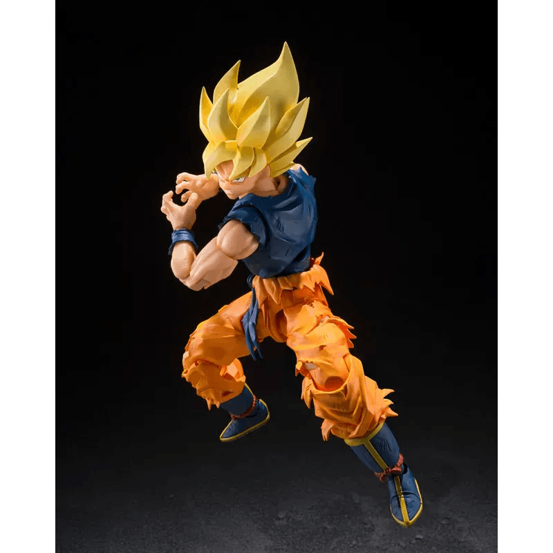 AMASHII NATIONS S.H.Figuarts Super Saiyan Son Goku (Fighter of Rage) Premium Bandai Exclusive Dragon Ball Z Action Figure
