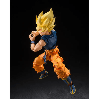 AMASHII NATIONS S.H.Figuarts Super Saiyan Son Goku (Fighter of Rage) Premium Bandai Exclusive Dragon Ball Z Action Figure