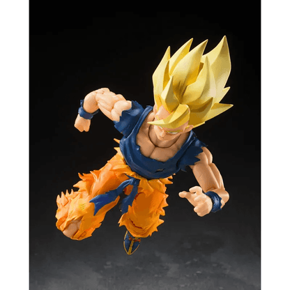 AMASHII NATIONS S.H.Figuarts Super Saiyan Son Goku (Fighter of Rage) Premium Bandai Exclusive Dragon Ball Z Action Figure