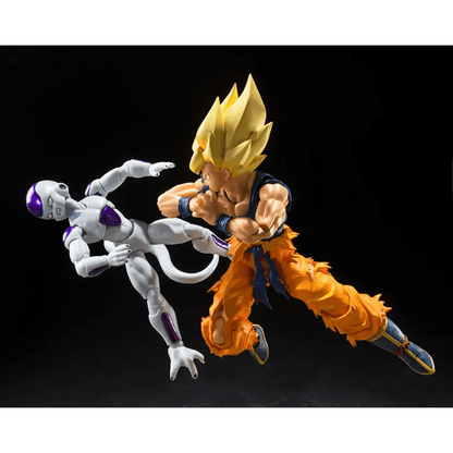 AMASHII NATIONS S.H.Figuarts Super Saiyan Son Goku (Fighter of Rage) Premium Bandai Exclusive Dragon Ball Z Action Figure