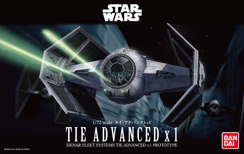 Star Wars Tie Advanced x1 1/72 scale