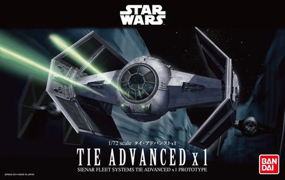 Star Wars Tie Advanced x1 1/72 scale