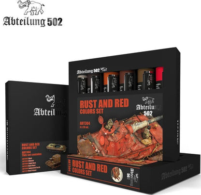 Oil Paint Set ABT304-Rust and Red Colors Set