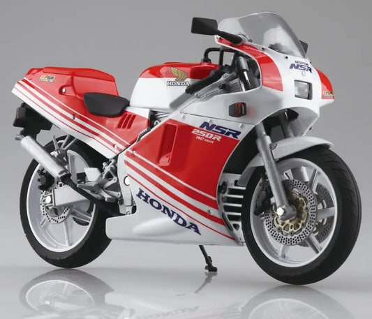 Aoshima 1/12 Diecast Honda NSR250R '89 Ross White × Fighting Red