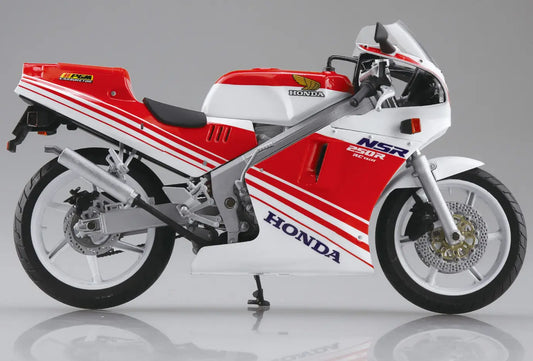 Aoshima 1/12 Diecast Honda NSR250R '89 Ross White × Fighting Red