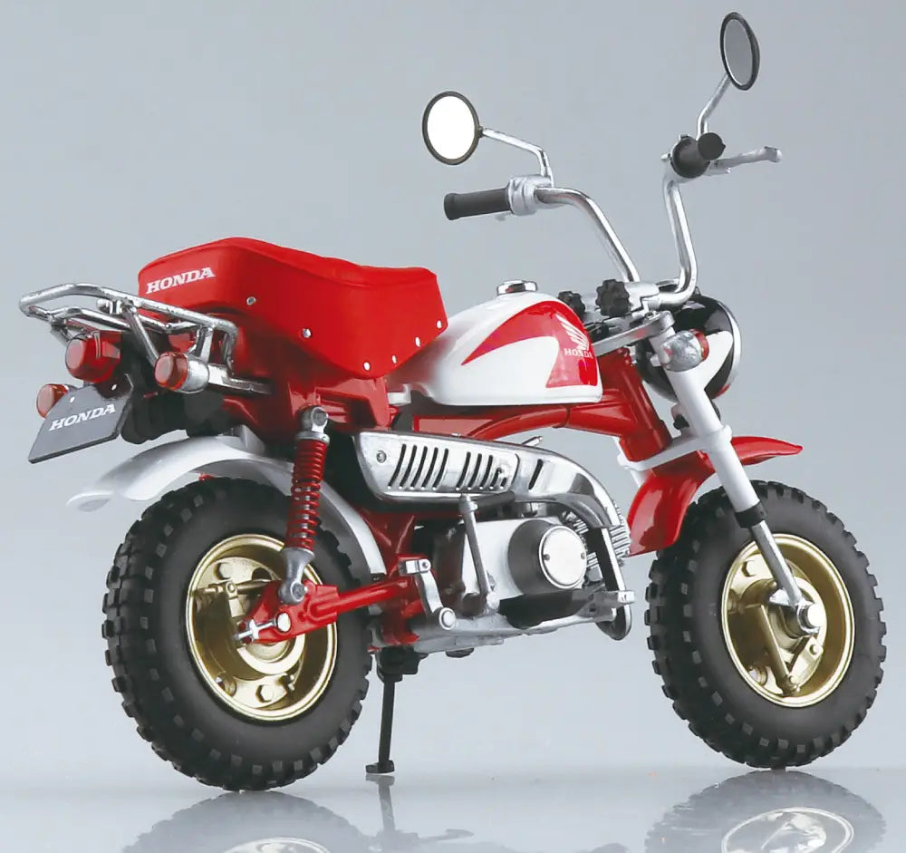 Aoshima 1/12 Diecast Motorcycle Honda Monkey Special Shasta White/Red