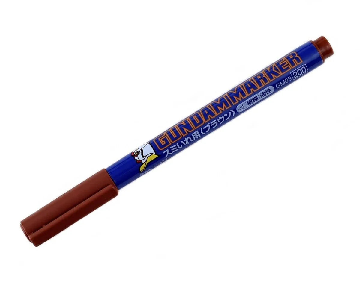 Panel Line Pen Extra Fine - Mr. Hobby GM03 Brown