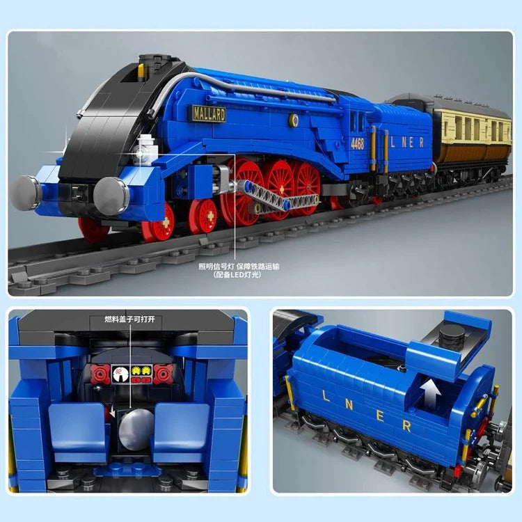 Mould King World Railway – Mallard Class A4 Pacific Steam Locomotive