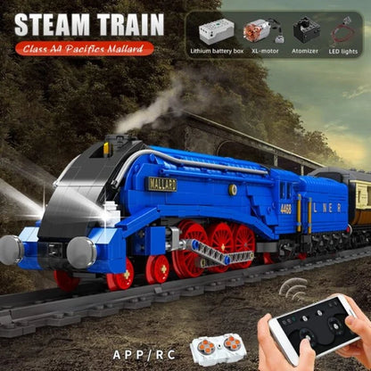 Mould King World Railway – Mallard Class A4 Pacific Steam Locomotive