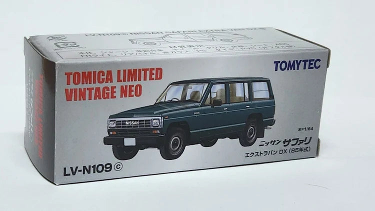 Nissan Safari Dk Blue Tomica Limited Vintage LV-N109c