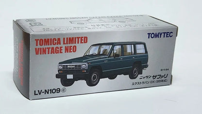 Nissan Safari Dk Blue Tomica Limited Vintage LV-N109c