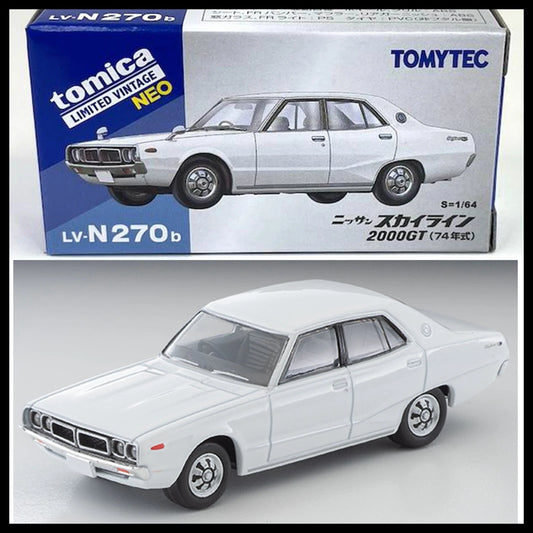 Nissan Skyline 2000GT White 1974 Tomica Limited Vintage NEO LV-N270b